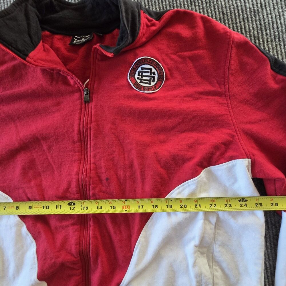 Snoop Dogg Supply Patch Men's Red Track Suit Jacket  & Pants (2XL) - Picture 6 of 16